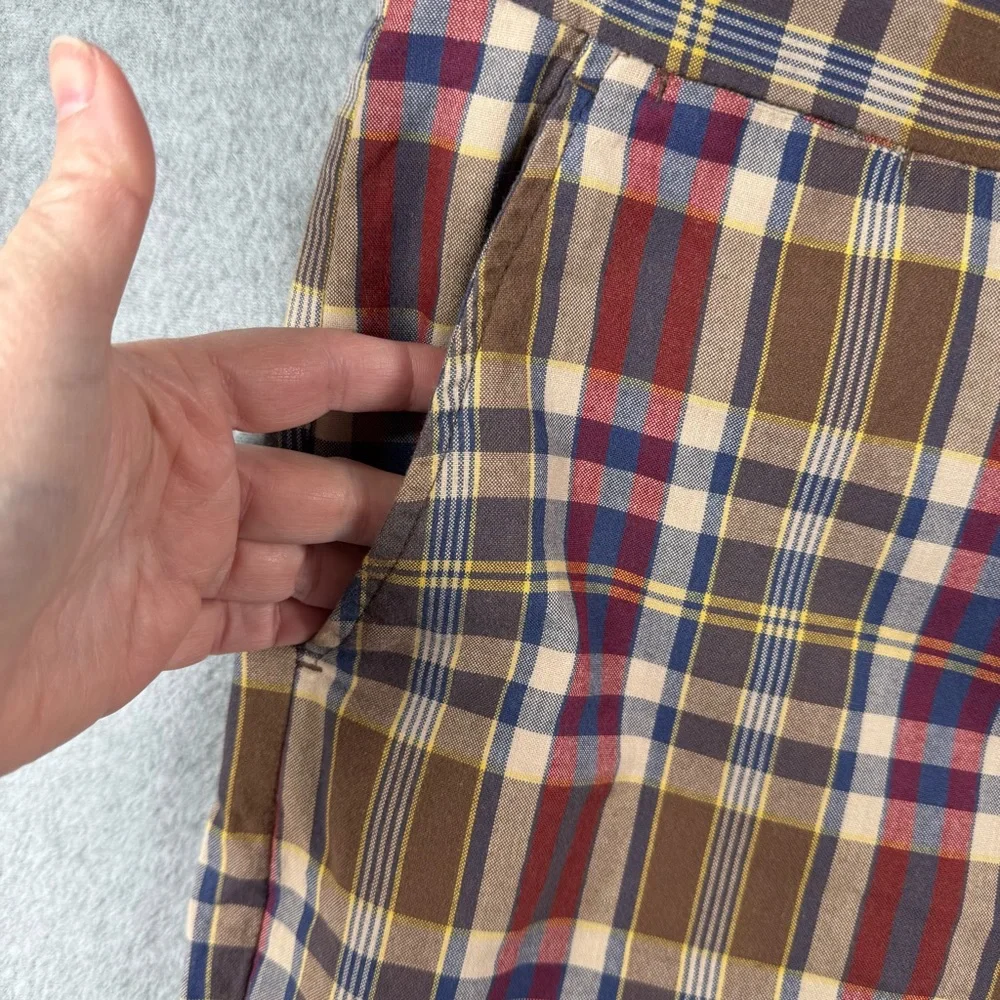 Vintage Polo Ralph Lauren Shorts Mens 40‎ Multicolored Plaid 12 Inch Inseam